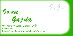 iren gajda business card
